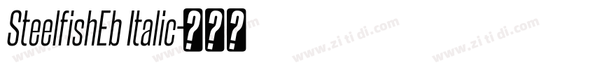 SteelfishEb Italic字体转换